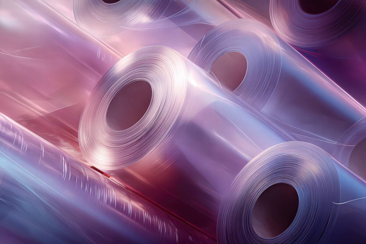 Homepage del nuovo sito di LPM PACKAGING con elementi grafici ispirati ai biopolimeri