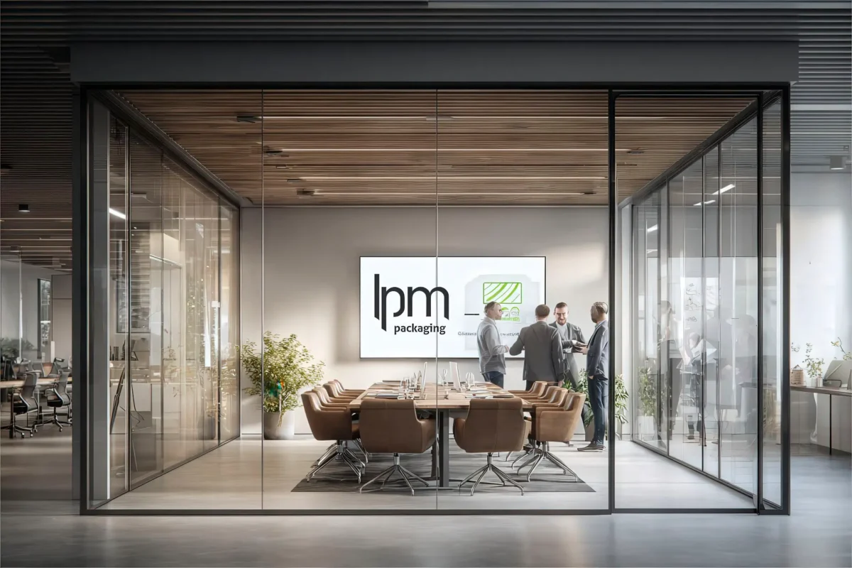 Interno ufficio per l’annuncio della trasformazione in LPM PACKAGING S.p.A.